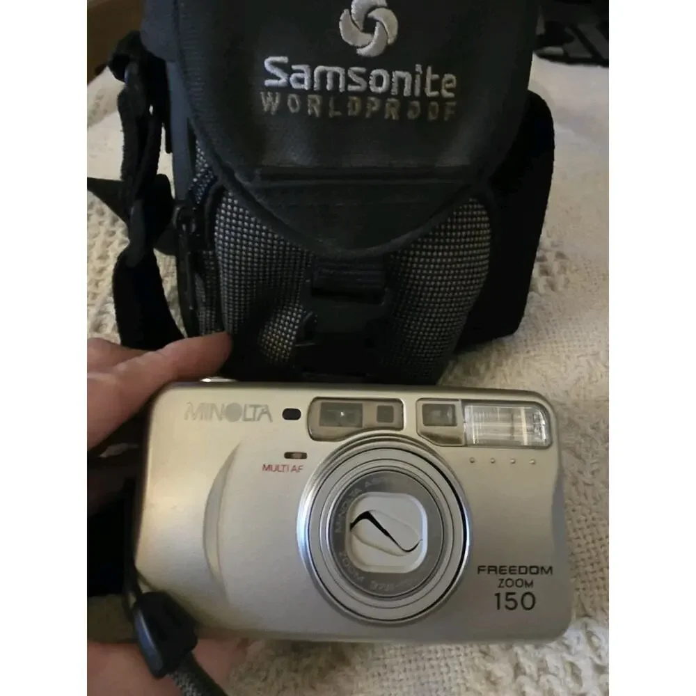 Vintage Minolta Camera Freedom Zoom 150 Multi AF Point & Shoot 35mm Film Works